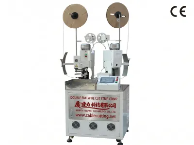 Automaattinen Lankaleikkaus- ja Puristuskone Kaksipäisellä Puristuksella - Wire Cut Strip Crimp Machine