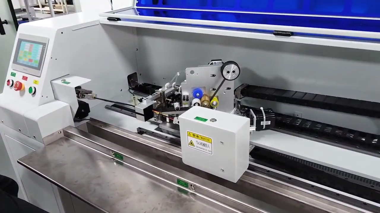 Automatic Short Wire Adhesive Tape Wrapping Machine - Precise Wrapping for Short Lengths