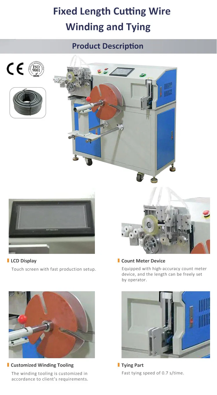 Kiinteän pituinen kaapelinleikkaus- ja sidontakone