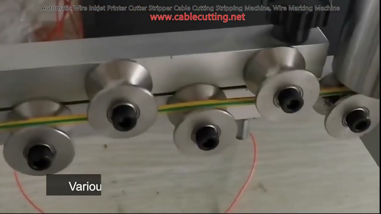 Automatic Wire Inkjet Printer Cutter Stripper Cable Cutting Stripping Machine, Wire Marking Machine