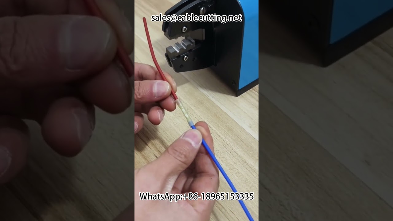 Pneumatic crimping machine, crimping waterproof terminals in one go