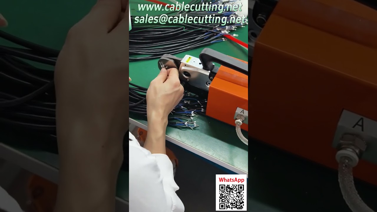 Wire Terminal Crimping Machine for 0.25-10 sq mm Tubular Terminals with Positioning Plate