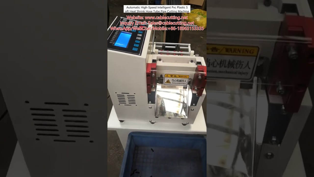 Automatic High Speed Intelligent Pvc Plastic Soft Heat Shrink Hose Tube Pipe Cutting Machine