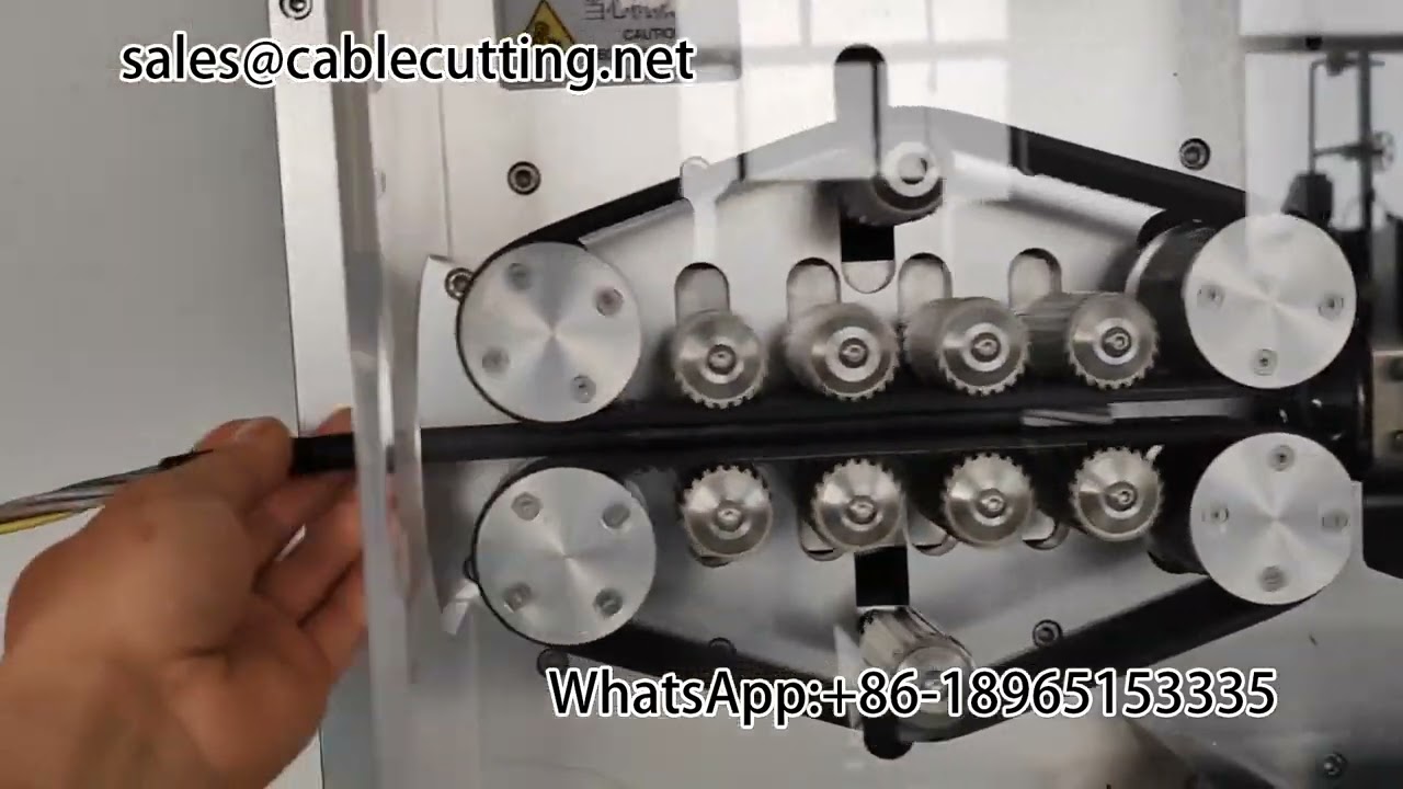 Large square computer wire stripping machine #wire harness equipment #stripping machine #terminal ma