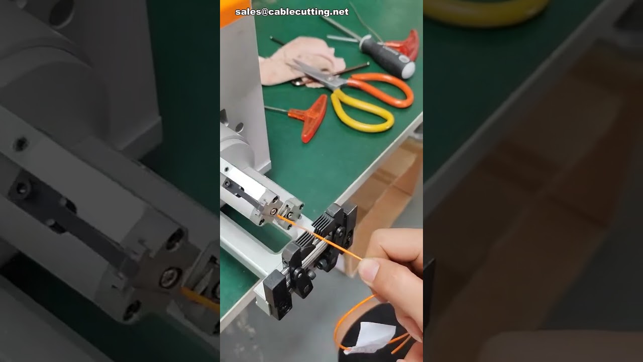 Coaxial Cable Stripping Machine for Transformer Wire #factory #machine #diy