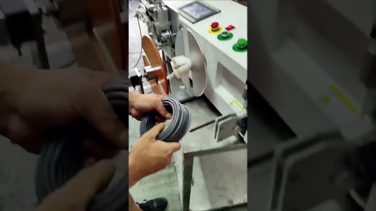 Efficient Wire Coiling Machine 1 8mm Precise Metering, Cutting & Tying #factory #machine