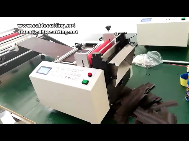 Automatic Slitting Leather Cutting Machine Dustless Fabric Cutting Machine