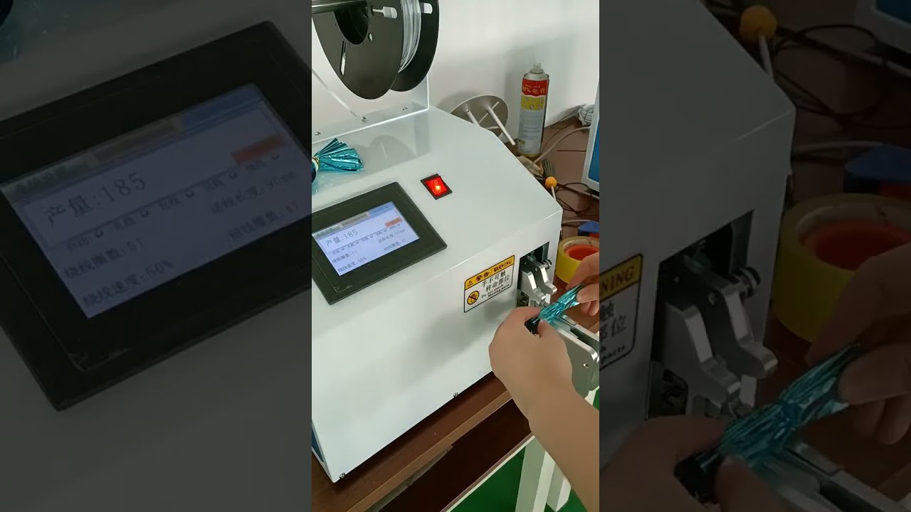 Colored Cable Ties Cable Tie Machine Working Real Shot Video Equipment #factory #machine