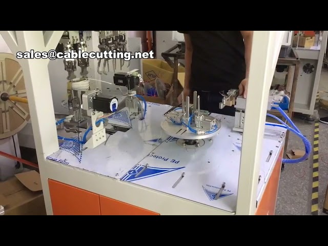 Circle Type With Double Bundle Cable Winding And Bunding Machine,Cable Bunding Machine,Cable Winding