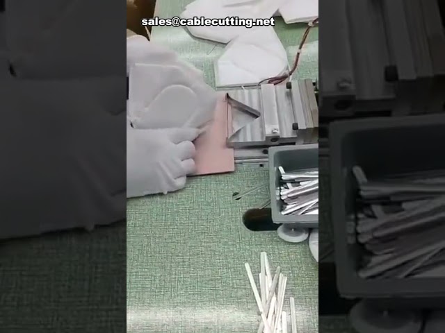 Automatic N95 Cup Mask Nose Bridge Welding Machine Mask Nose Clip Welding Machine