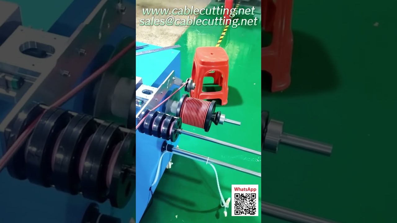 30kg Winding Machine for 1 15mm Cable  Precision Metering, Traversing & Cutting