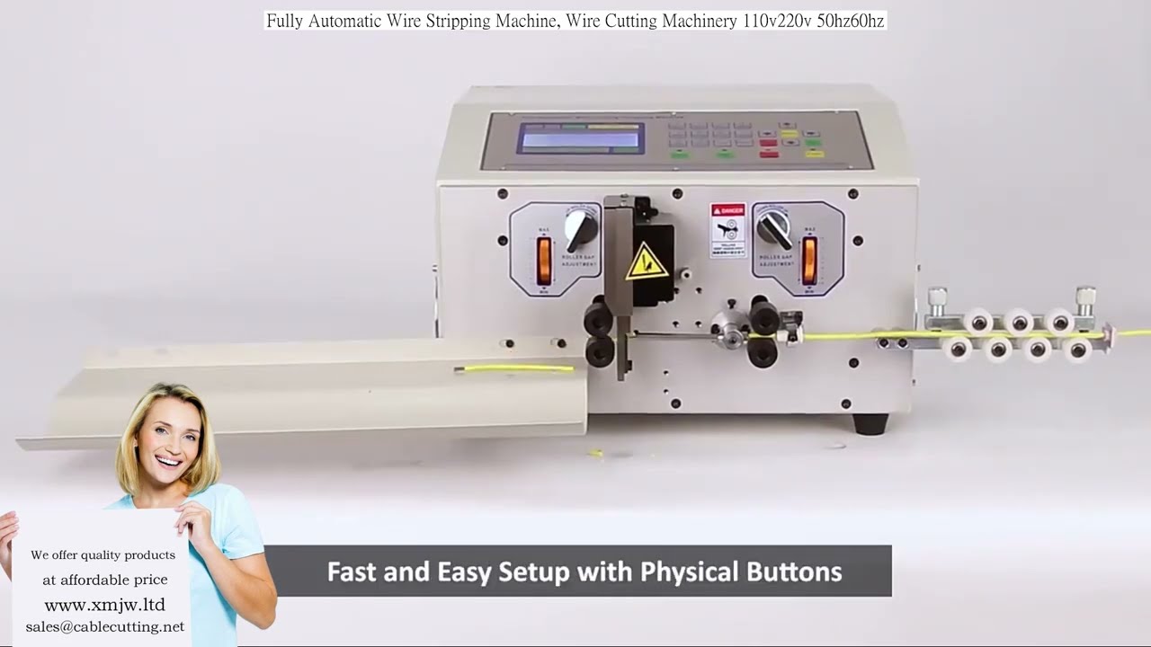 Fully Automatic Wire Stripping Machine, Wire Cutting Machinery 110v/220v 50hz/60hz