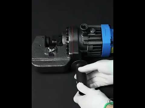 Electric Hydraulic Punching Machine   Metal Row Punch Tool, CopperIronAluminum Plate Hole Puncher