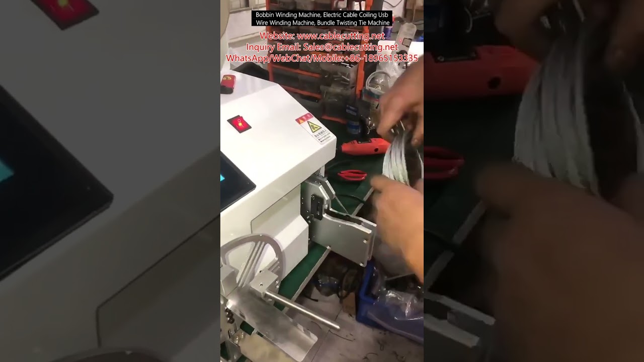 Bobbin Winding Machine, Electric Cable Coiling Usb Wire Winding Machine, Bundle Twisting Tie Machine