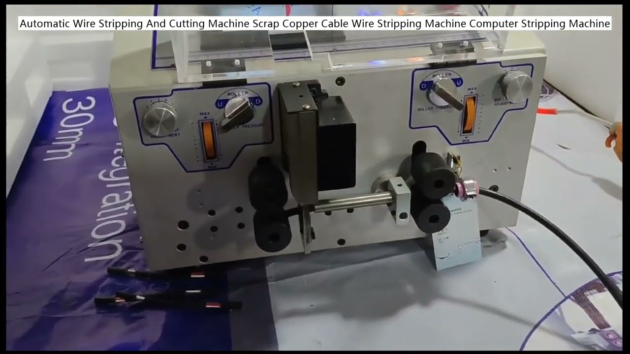 Automatic Wire Stripping And Cutting Machine Scrap Copper Cable Wire Stripping Machine