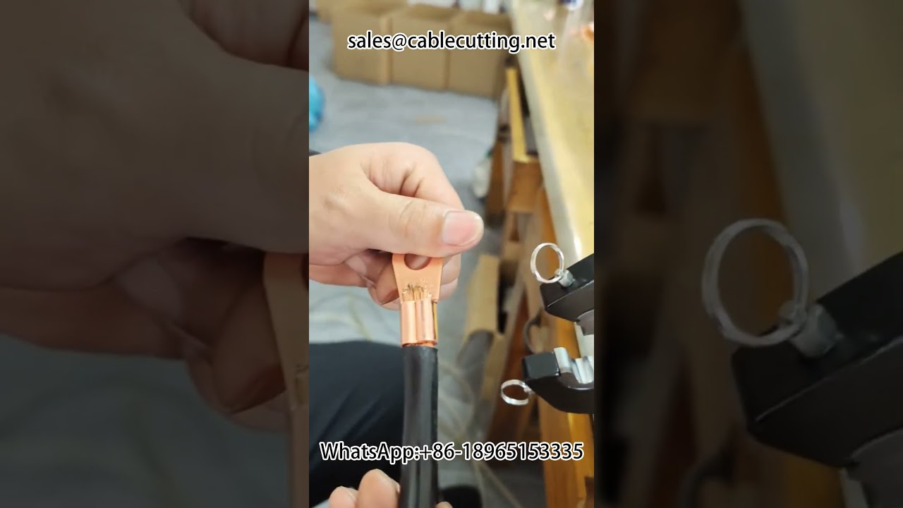 Pneumatic crimping machine 120L, crimping phoenix thickened open nose, one time moulding