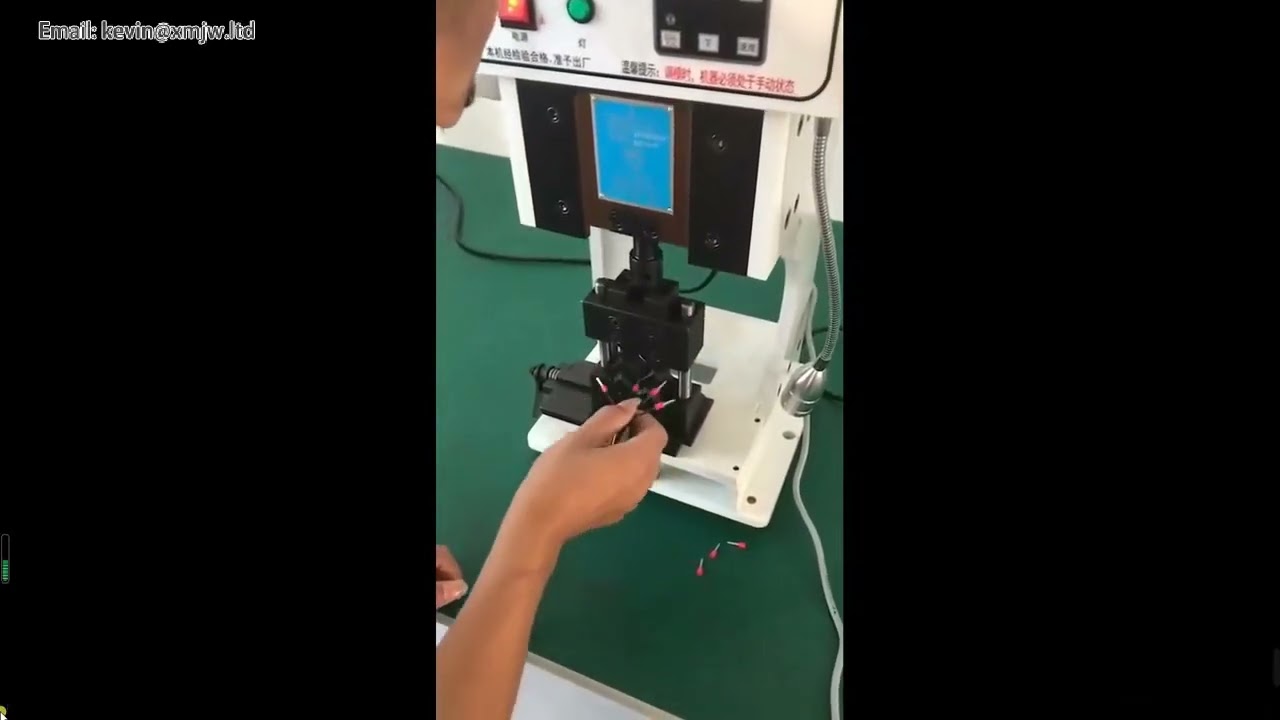 1 5T Automatic Terminal Crimper Low Noise Wire Terminal Crimping Machine with Vertical Horizontal Si