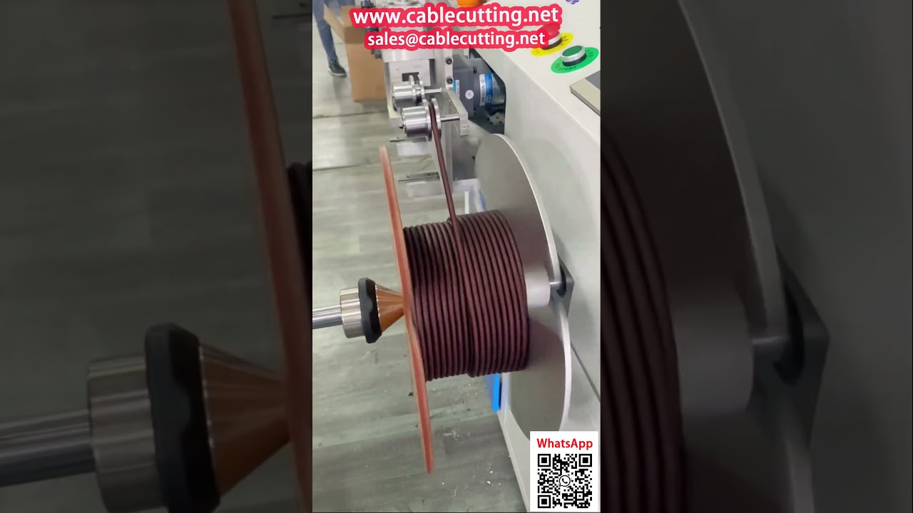 Автомат укладки и бухтовки аудиоакустического кабеля со счетчиком