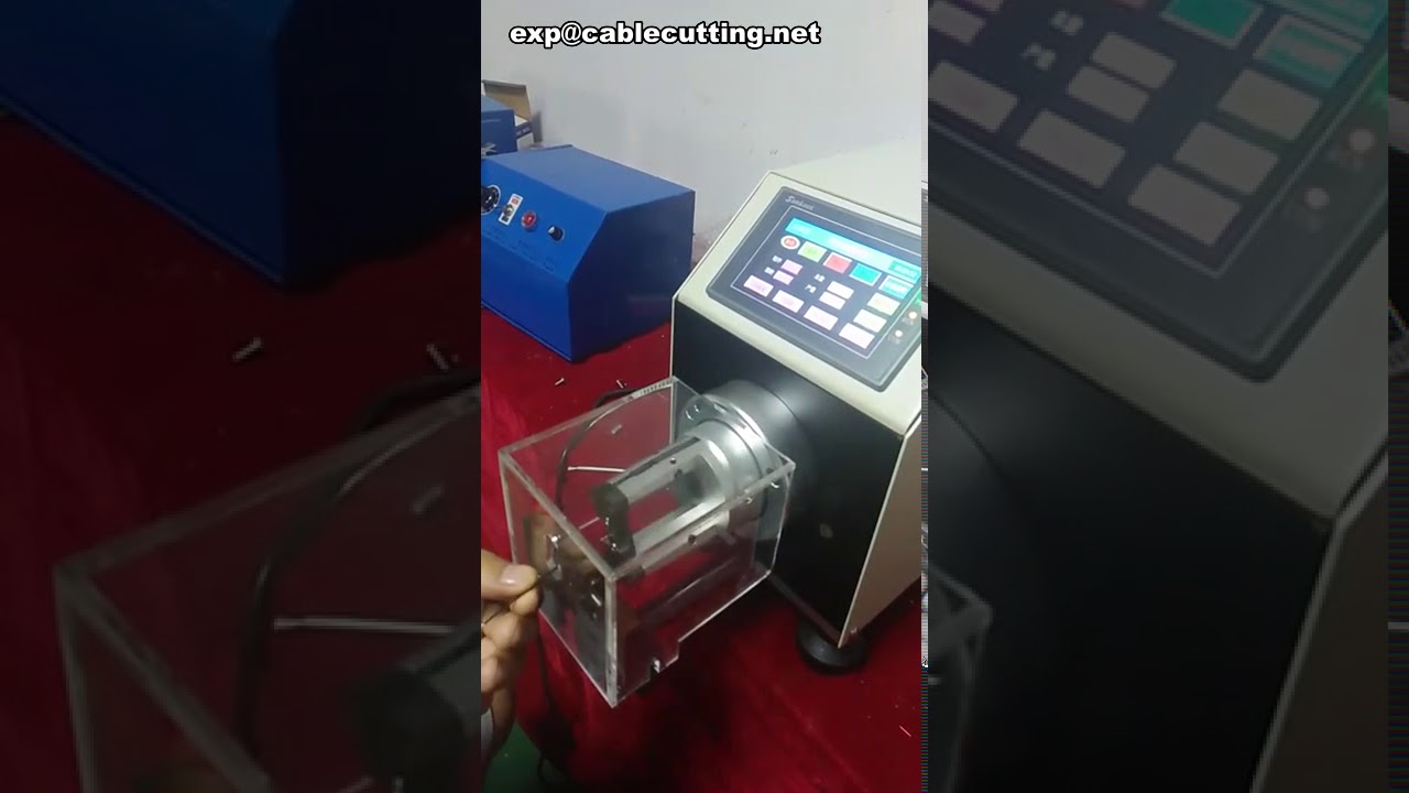 Coaxial wire stripping machines